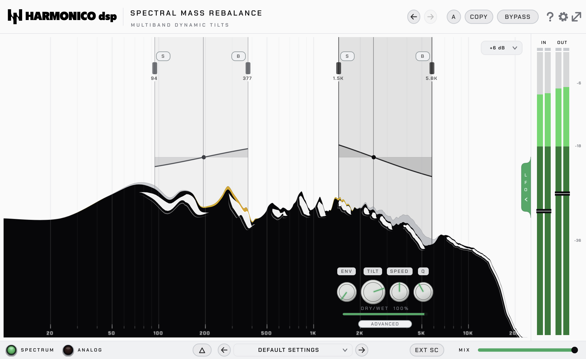 Spectral Mass Rebalance interface